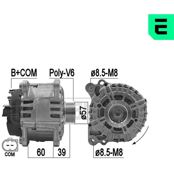 Generator 14V 180A Era oem Oem 209269 ERA OEM