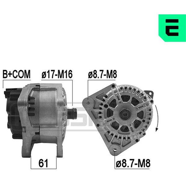 Generator 14V 110A Era oem Oem 209274 ERA OEM
