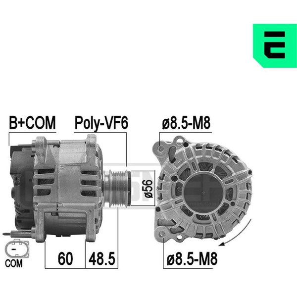 Generator 14V 140A Era oem Oem 209288 ERA OEM