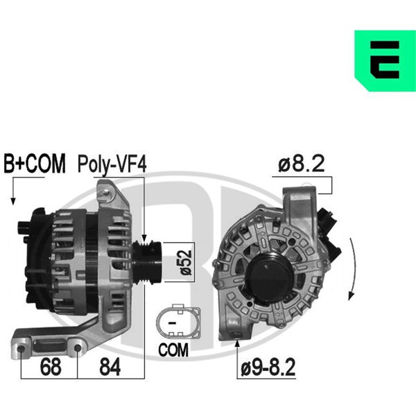 Generator 14V 150A Era oem Oem 209318 ERA OEM