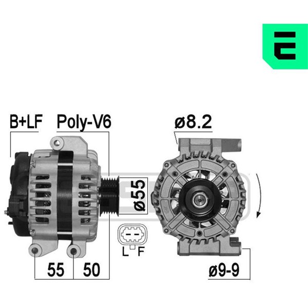 Generator 14V 140A Era oem Oem 209329 ERA OEM