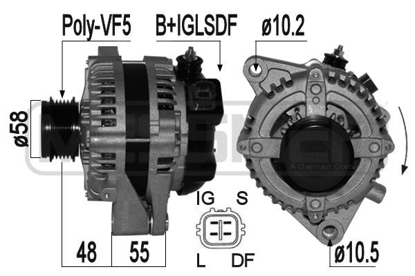 Generator 14V 90A