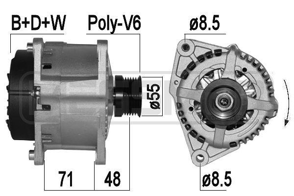 Generator 14V 100A