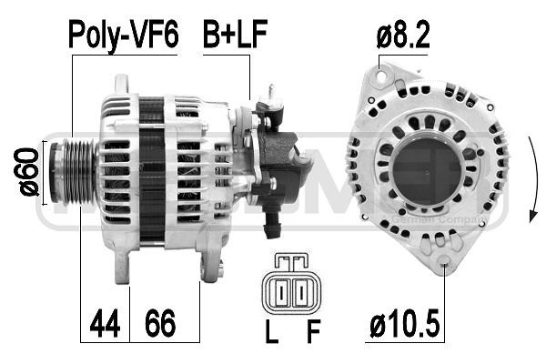 Generator 14V 110A