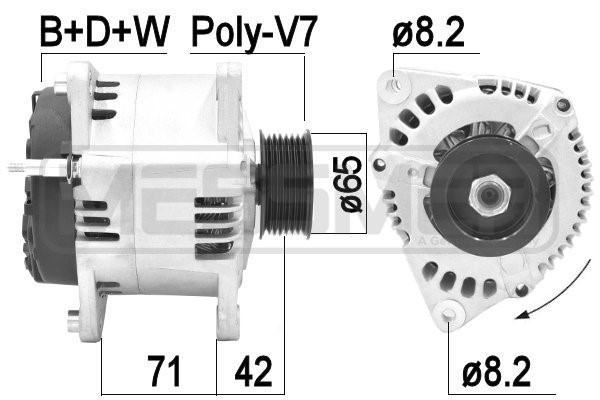 Generator 14V 100A