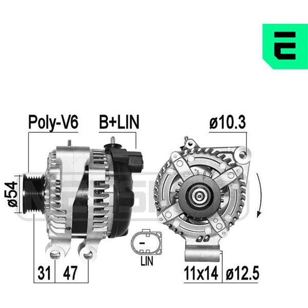 Generator 14V 150A Era oem Oem 209429 ERA OEM
