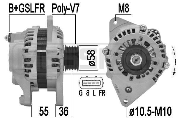 Generator 14V 110A