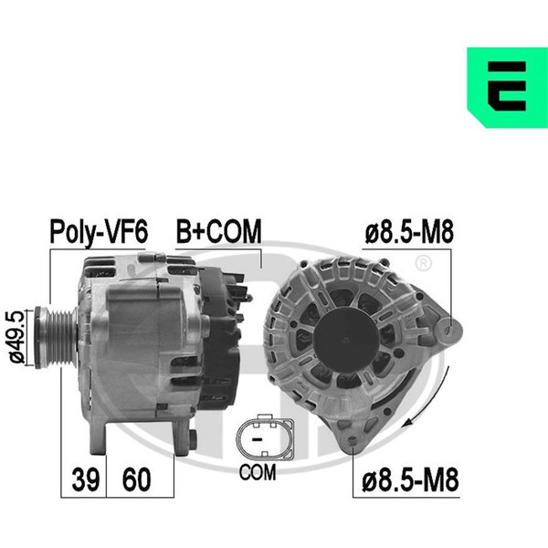 Generator 14V 140A Era oem Oem 209463 ERA OEM