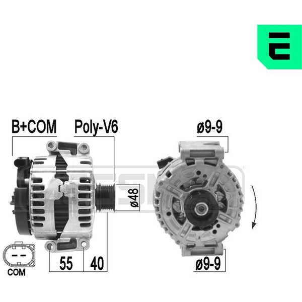 Generator 14V 180A Era oem Oem 209471 ERA OEM
