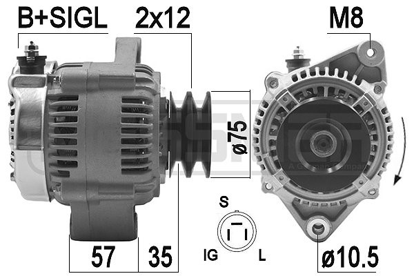 Generator 14V 80A