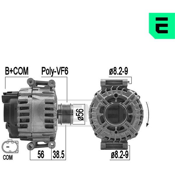 Generator 14V 140A Era oem Oem 209493 ERA OEM