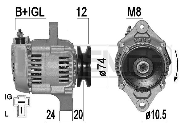Generator 14V 45A
