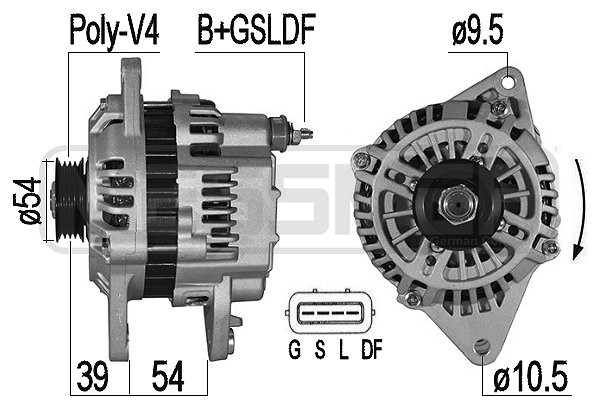 Generator 14V 100A