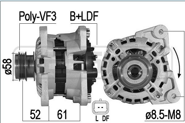 Generator 14V 90A