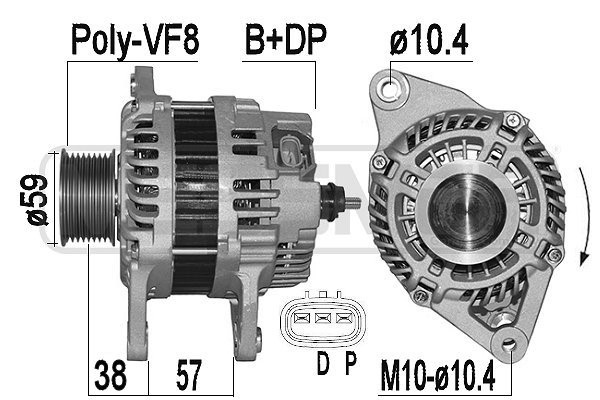 Generator 14V 100A