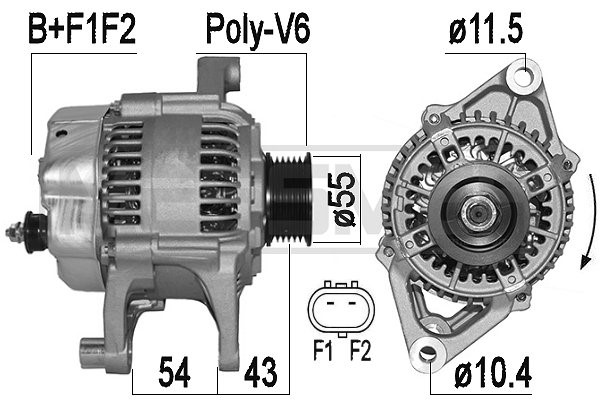 Generator 14V 117A