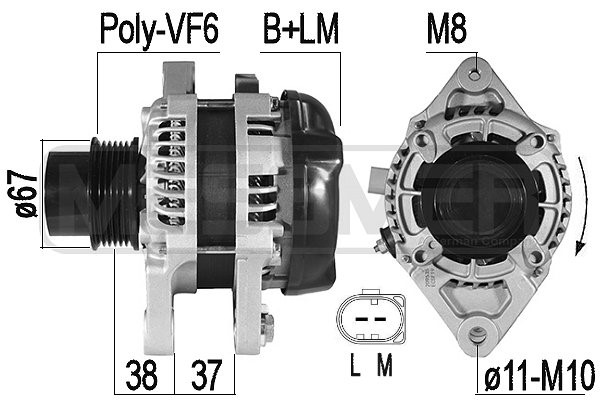 Generator 14V 100A