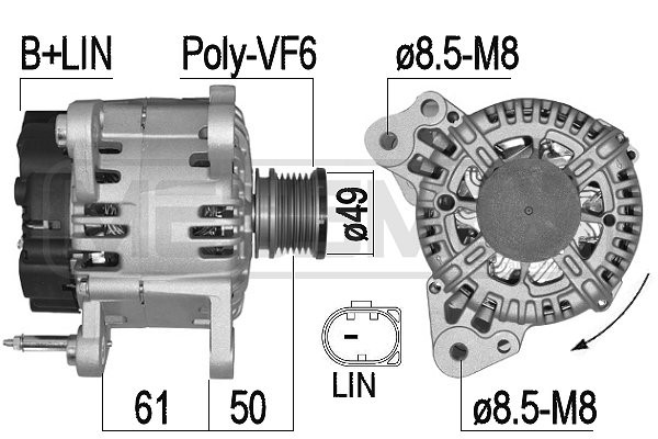 Generator 14V 110A