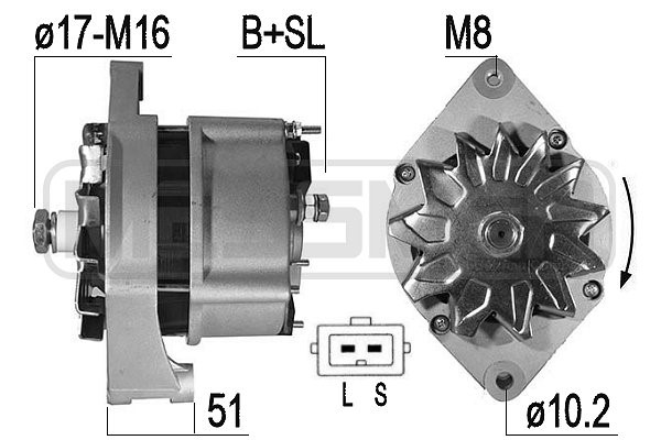 Generator 14V 65A