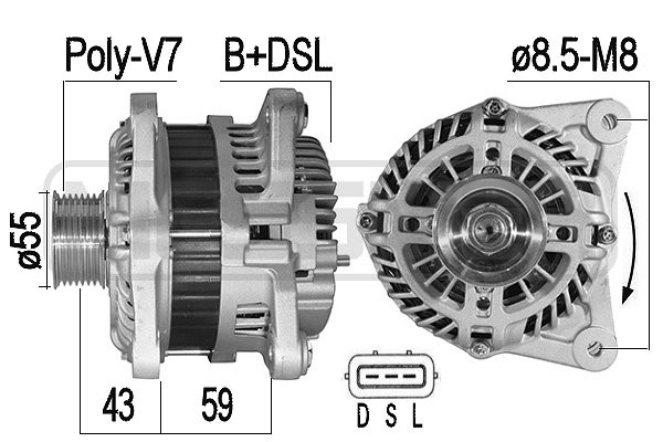 Generator 12V 120A