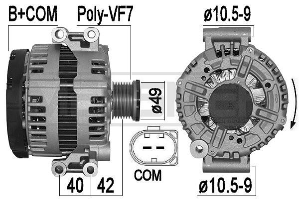 Generator 14V 180A