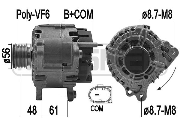 Generator 14V 180A