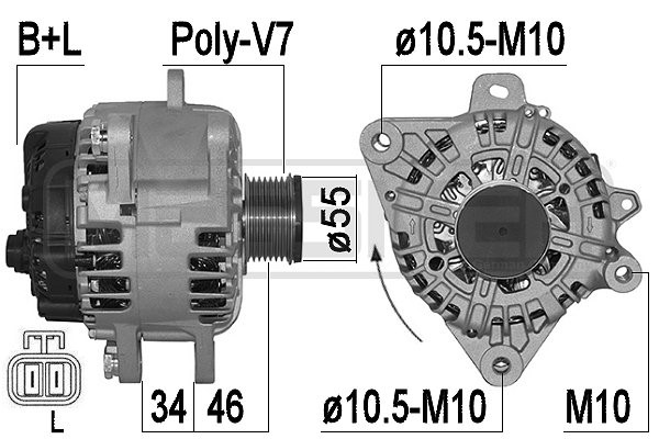Generator 14V 150A