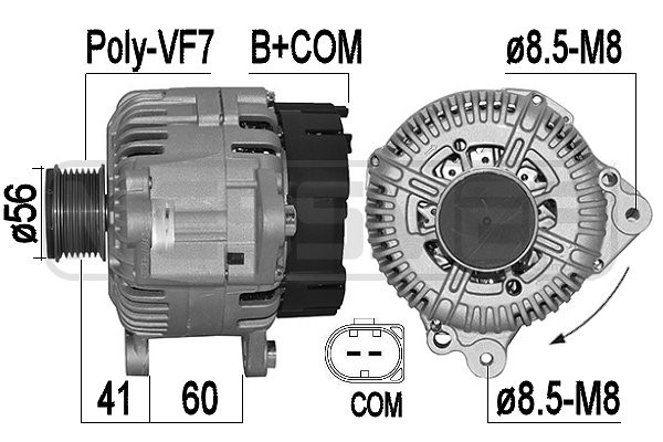 Generator 14V 180A