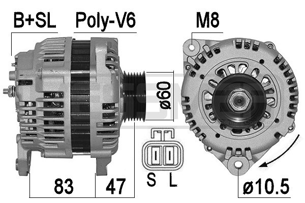 Generator 14V 110A