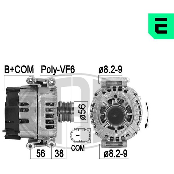 Generator 14V 180A Era oem Oem 209592 ERA OEM