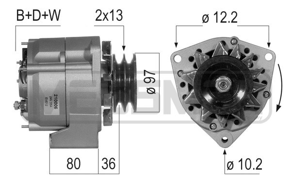 Generator 28V 55A