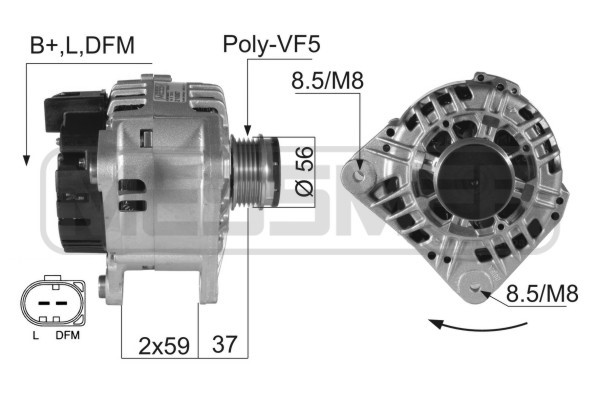 Generator 14V 120A