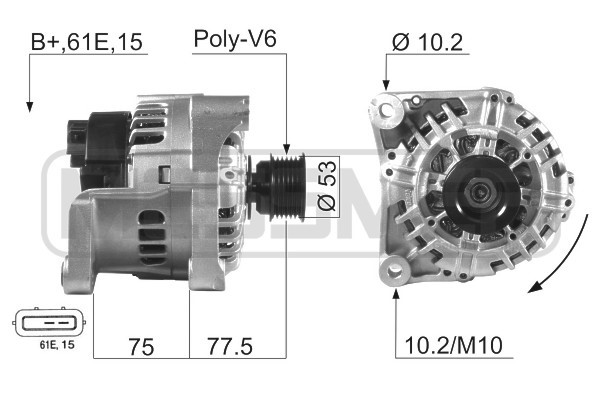 Generator 14V 120A