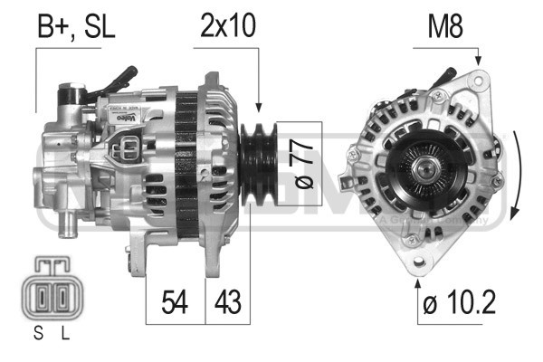 Generator 14V 75A