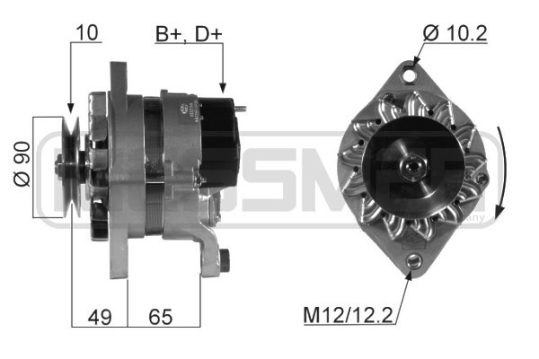 Generator 14V 55A