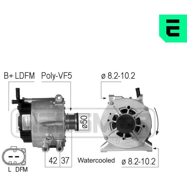 Generator 14V 150A Era oem Oem 210044 ERA OEM