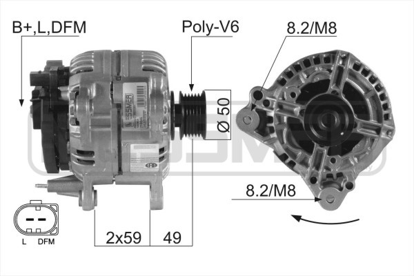 Generator 14V 90A