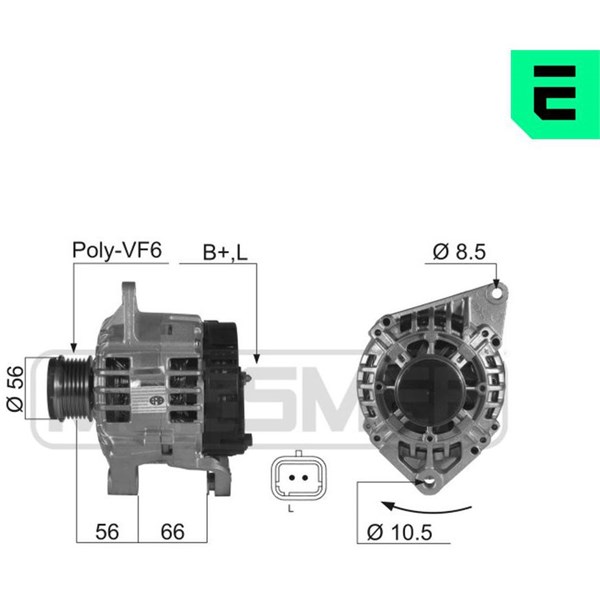Generator 12V 120A Era oem Oem 210053 ERA OEM