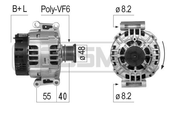 Generator 14V 115A