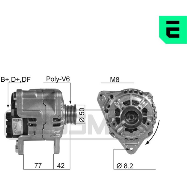 Generator 14V 90A Era oem Oem 210068 ERA OEM
