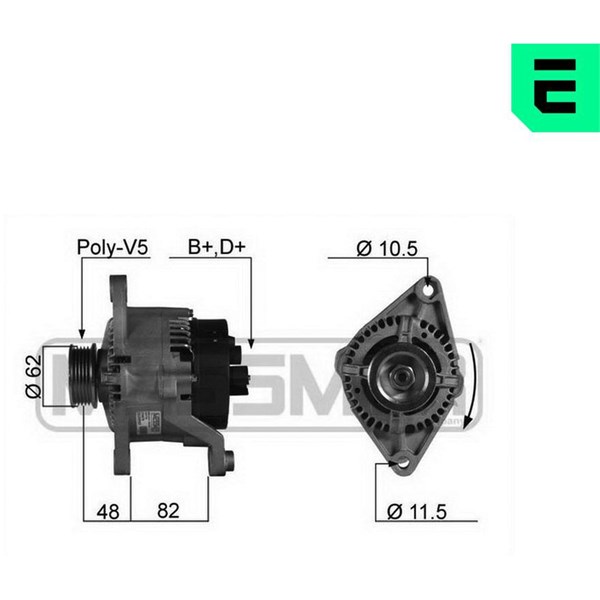 Generator 14V 75A Era oem Oem 210079 ERA OEM