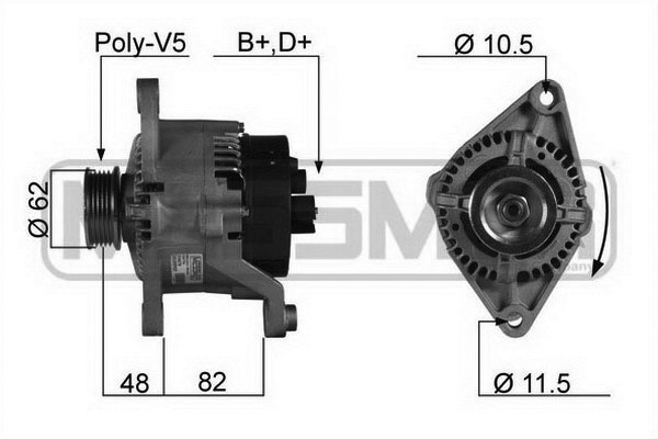Generator 14V 75A