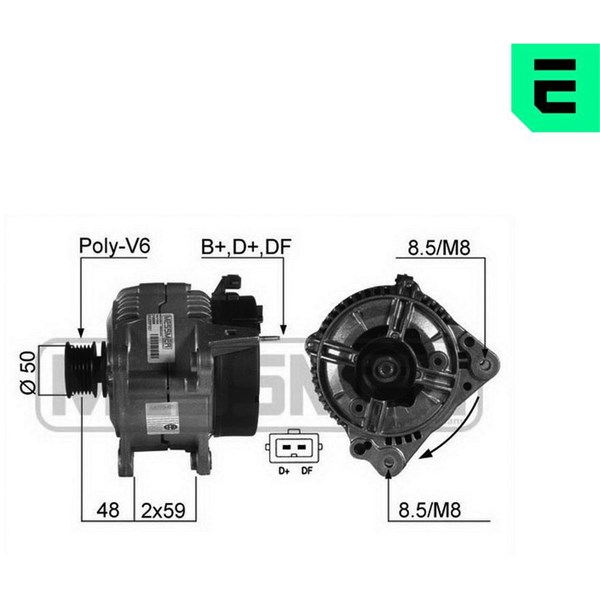 Generator 14V 120A Era oem Oem 210088 ERA OEM