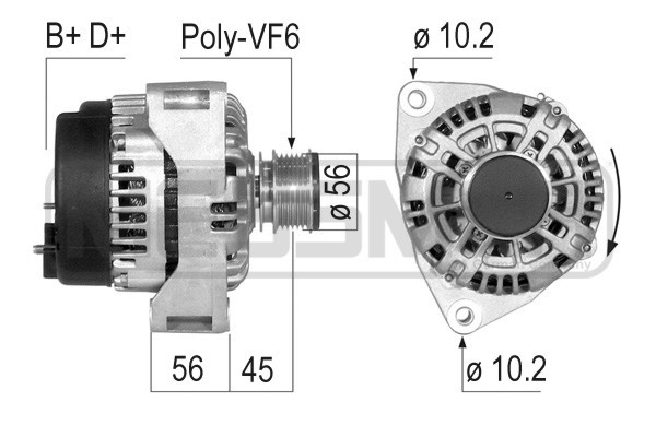 Generator 14V 115A