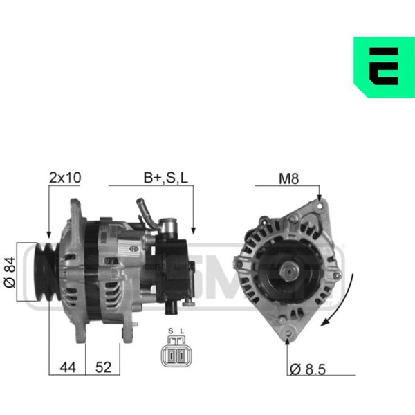 Generator 14V 110A Era oem Oem 210114 ERA OEM