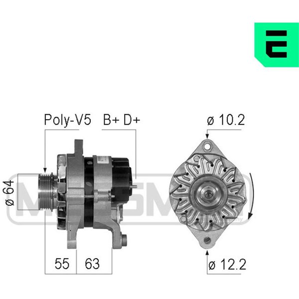 Generator 14V 65A Era oem Oem 210116 ERA OEM