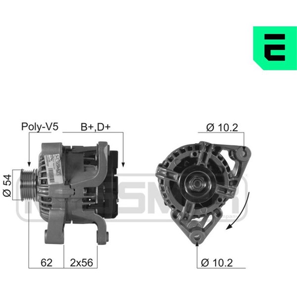 Generator 14V 70A Era oem Oem 210162 ERA OEM