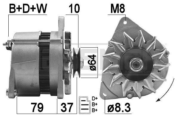 Generator 14V 55A