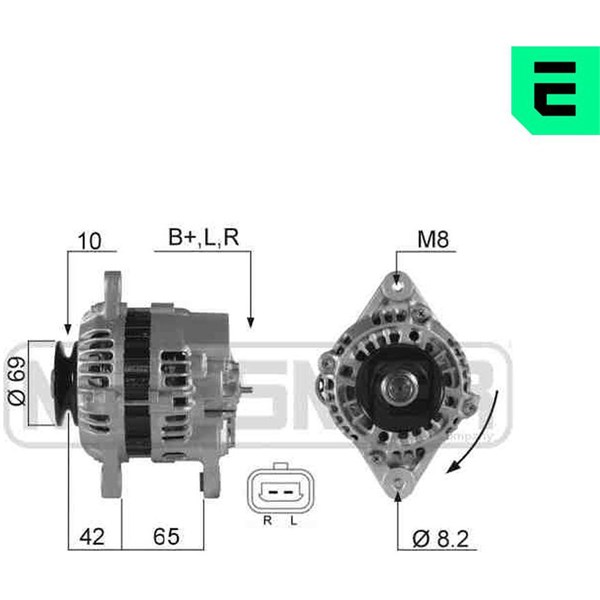 Generator 14V 70A Era oem Oem 210208 ERA OEM