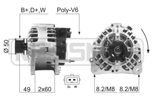 Generator 14V 90A